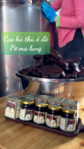 Cao hà thủ ô đỏ gia truyền Pờ Ma Lung nấu thủ công kết hợp đẳng sâm sâm đương quy kỷ tử đỏ hoàng tinh mè đen