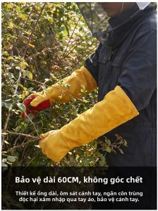 Terrain Kun | Găng Tay Chăn Ong Chống Đốt Bền Da Bò