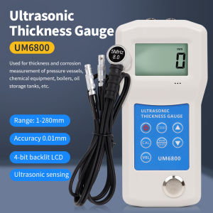 เกจวัดความหนาของอัลตราโซนิค UM6800ทดสอบโลหะท่อเครื่องทดสอบเหล็ก1-260มม. หม้อไอน้ำเครื่องมือวัดหนาถังเก็บน้ำมัน
