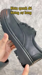 Giày Chunky Derby thời trang MĐ G1106 da lì chống nhăn đế cao