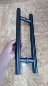 handle pintu kaca dan kayu bulat baut tembus 1¼