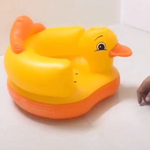 เก้าอี้เป็ดลมเด็ก ลายเป็ดน้อย เก้าอี้เป็ด เก้าอี้เด็ก เก้าอี้ทานข้าวเด็ก เบาะหัดนั่งลม ลายเป็ด เก้าอี้เป่าลม