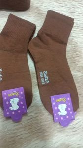 เท้านักเรียนหนา สีน้ำตาล 12คู่ 📌 สินค้า 3-5 ปี 4-6 5-7 7-9 ฟรี 🎇