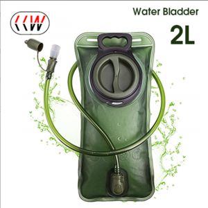 CCW ถุงน้ำ2L ถุงเก็บน้ำพกพากันรั่วกระเป๋าเก็บของถุงเก็บน้ำไม่มี BPA กระเป๋าใส่น้ำขนาดเล็กให้ความชุ่มชื้นสำหรับกระเป๋าเป้สะพายหลังเดินป่า