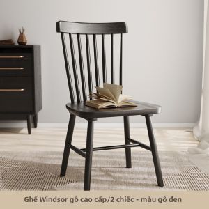 MU FENG ZHI NAN | Ghế Ăn Cổ Điển Màu Gỗ Walnut