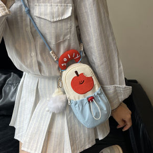 Cute 2025 New Womens Mobile Phone Bag Fashionable Casual Crossbody Bag Single Shoulder Handbag Simple High-End Feeling