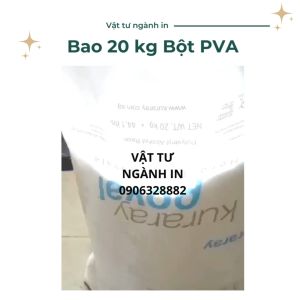 Bao 20 kg bột PVA (keo 217) dùng để chụp bản in lụa làm slimelàm chất kết dính