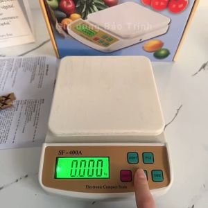 Cân Điện Tử Để Bàn SF-400A 10KG có Led nhiều chế độ cân chính xác