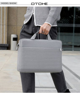 OTOHE Laptop Bag 15.6 Inch Thickened Bags Digital Storage Bag Accessories Computer Crossbody Bag Travel Single Shoulder Bag