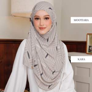 New Warda Printed Premium Instant Hijab 2026 by Mootiara Premium Instant Shawl Less Iron. Floral pattern soft fabric versatile design available in multiple colors suitable for daily wear.