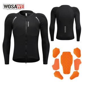 WOSAWE | WOSAWE Men Motorcycle Jacket Summer Motocross Motorbike Racing Outdoor Sports Riding Jacket with Shoulder Elbow Back Gear