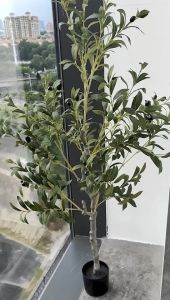 Olive Tree Artifical Plant Size 1.2/1.5/1.8 Metres With PU And PVC Material Suitable For Multiple Scenarios Green