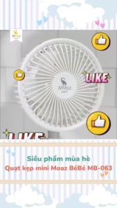 Quạt Kẹp Mini Moaz BéBé MB-063