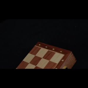 Chess Set Grade Wooden Folding Big 39cm/15.35inch Traditional Classic Handwork Solid Wood Pieces Chessboard Gift Board Game