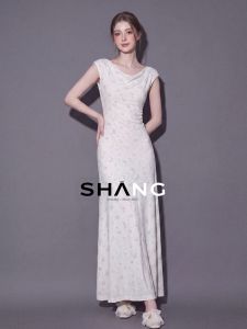 SHANGSHA | Elegant French Style Gentle Holiday Dress