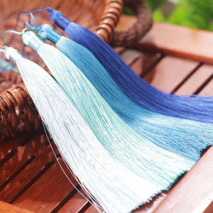 15cm Tassel Fringe 10pcs Fine Line Tassels DIY Qipao Hanfu Flute Knots Decorative Trimmings for Clothing Accessories