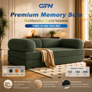CTH Compression Sofa Bed Foldable Convertible Sofa Bed Multifunctional No Installation Pet Friendly Waterproof Anti Scratch Modular Sofa Living Room Bedroom Apartment 1- 5Seater