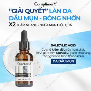Serum Compliment No Problem 27ml Tinh chất Serum Compliment Giảm Mụn Kiềm Dầu Mờ Thâm Dưỡng Trắng [Full VAT]