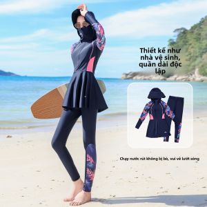 XTEP | Bộ Đồ Bơi Bảo Vệ Da Chống Nắng Dành Cho Phụ Nữ Có Tác Dụng Giảm Eo