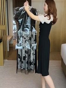 korean black midi dress for woman casual summer floral dress plus size french vintage dress