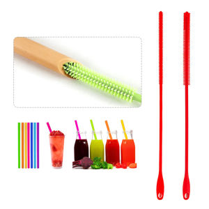 1pc Silicone Straw BrushesExtra Long Straw Cleaning Brush Reusable Bendable Brush Pipe for Smoothie Straw Washing