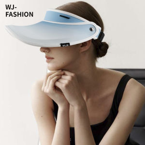 【WJ】Spring and Summer Large Brimmed Sun Hat UV Resistant Hollow Top Cap Fashionable Beach Sunshade Sun Hat