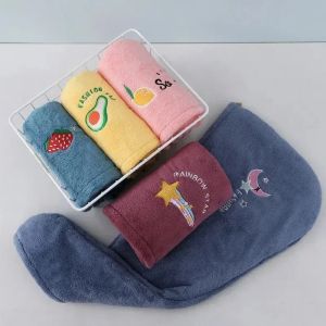 Quickly Dry Hair Towel Super Absorbent Soft Bathroom Women Head Towels Hair Towel Hair Dry Wrap Bonnets