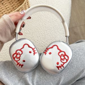 Sanrio | Transparent Plating Sanrio Hello Kitty Earphone Case For Airpods Max 2 Wireless Bluetooth Headset Protective Silicone Hard Cover