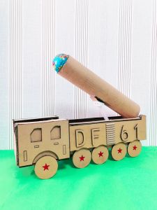 Đồ Chơi Sáng Tạo DIY Cho Trẻ Em Đồ Chơi Mô Hình Quân Sự Túi Vật Liệu Thủ Công Đồ Chơi Mô Hình Tên Lửa Có Thể Điều Chỉnh