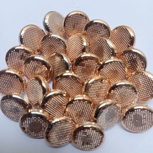 ISI 100 PCS Diameter 9 -11mm - Kancing Baju Jamur Emas Datar Bintik - KANCING JAMUR EMAS BINTIK