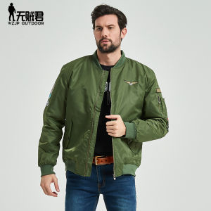 MA1 Pilot Jacket Autumn Winter Mens Military Fan Embroidered Baseball Thick Thin Space Exploration Cotton Outerwear Coat