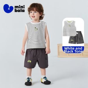MINI BALA | Moisture Wicking and Cooling Boys Vest and Shorts Set