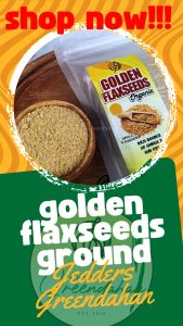 Greendahan Golden Flaxseeds Ground |  Flaxseeds Meal 500g