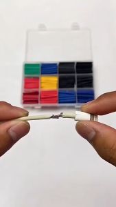 530PCS/328PCS/164PCS Heat Shrink Tubing Insulation Shrinkable Tube 2:1 Wire Cable Sleeve Kit Black Colorful