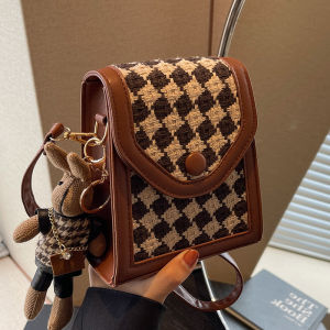 Elegant Ethnic Style Crossbody Phone Bag Womens Fashionable Single Shoulder Small Satchel Handbag Korean Style Summer 2025
