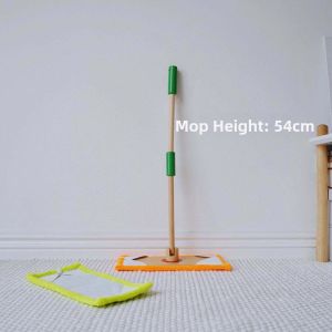 Children Housekeeping Game Wooden Cleaning Toy Set