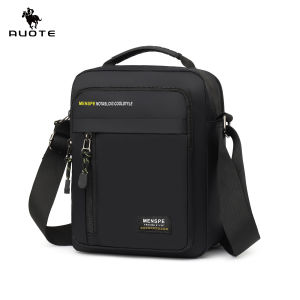 AUOTE กระเป๋าผู้ชายกระเป๋าสะพายข้างกระเป๋าสะพายข้างความจุขนาดใหญ่สะพายไหล่แฟชั่นสายกระเป๋ากระเป๋ากระเป๋ากีฬากลางแจ้งธุรกิจกระเป๋าสะพายไหล่แบบพกพากันน้ำ Tas Rekreasi กระเป๋าป้องกันรอยขีดข่วน