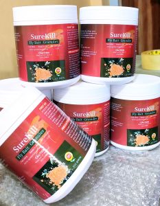 SUREKILL Fly killer 300 Grams Fly Bait Granules - High Effective Dinotefuran 0.5% - Industrial Commercial and Agricultural Use - Kills House Flies