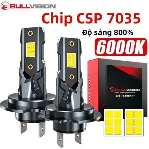 Bóng Đèn Pha LED H7 6000W 6.000.000LM Siêu Sáng Không Lỗi CANBUS Thiết Kế Không Dây Làm Mát Bằng Quạt Turbo 12V 24V Dành Cho Ô Tô