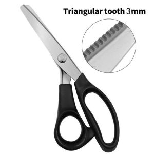 Lace Edge Scalloped Wavy Triangle Dogtooth Pinking Stainless Steel Hand Scissors