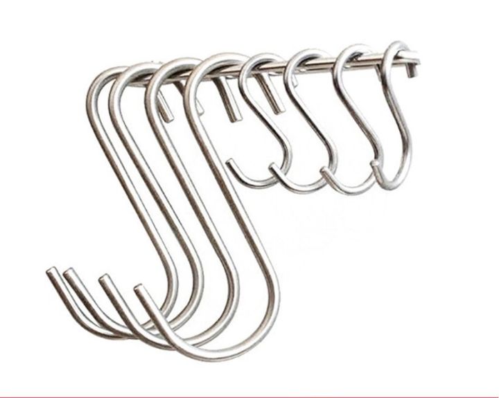 Set 10 Giá đỡ móc treo đồ hình chữ S bằng sắt tiện dụng cho nhà bếp |  Lazada.vn