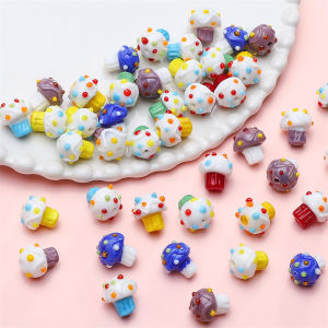 13x15mm 1pc/bag Glass Bead Ice Cream Shape Irregular Bead For Handmade Bracelet Necklace Earring Keychain DIY Craft Jewelry Making Accessories