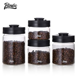 Bincoo cà phê đậu lọ kín lưu trữ Canister hẹn giờ chân không đậu sinh sản Tank 400ml/600ml/800ml/1200ml