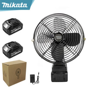 Makita 8 นิ้ว พัดลมไร้สาย พัดลม 359V พัดลมแบตเตอรี่ไร้สาย พัดลมพกพา สำหรับ แบตเตอรี่ พลังงานสูง พัดลมตั้งแคมป์ Cordless Fan