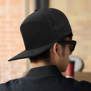 Hat Mens Spring and Summer Outdoor Breathable Flat-Brimmed Cap Sun Protection Sun Shade Rear Mesh Peaked Cap Hip Hop Hip-Hop Baseball Cap