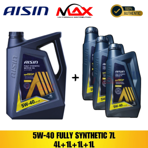 AISIN 7 Liters 5W-40 Fully Synthetic Change Oil Bundle
