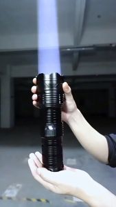 SENTER LED SMILING SHARK SD-5990 M77 - SUPER TERANG DAN JARAK JAUH - TAHAN LAMA - MODE POWERBANK