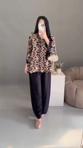 Setelan Daryani Jumbo One Set Rayon Busui Piyama Baju Tidur Wanita