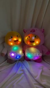 Boneka Naga Susu Naloong Nalong LED Mainan Mewah Face Naloong Capybara Terbaru Hadiah Mainan Anak