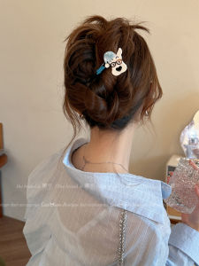 Cute Cartoon Dog Twisted Hairpin Womens Stylish New 2025 Personality Versatile Hair Accessories Fresh out Original Design